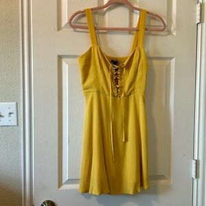 Forever 21 Lace Up Mini Dress